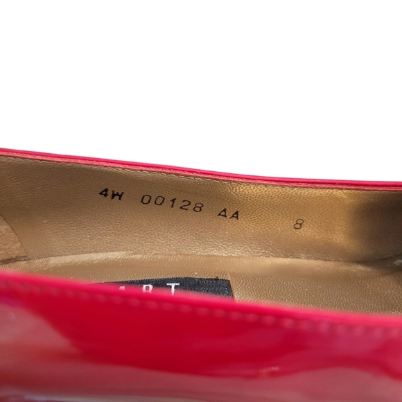 Stuart Weitzman red patent leather kitten heels - 8N.        J75 - Picture 7 of 9